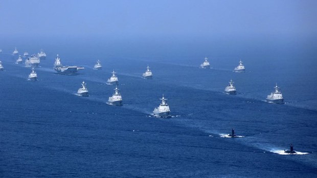 遼寧艦戰鬥群通過衝繩 美艦馬斯廷號出現在長江口