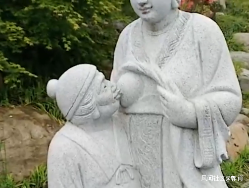兒媳乳汁喂婆婆 浙江景區二十四孝雕塑被罵翻