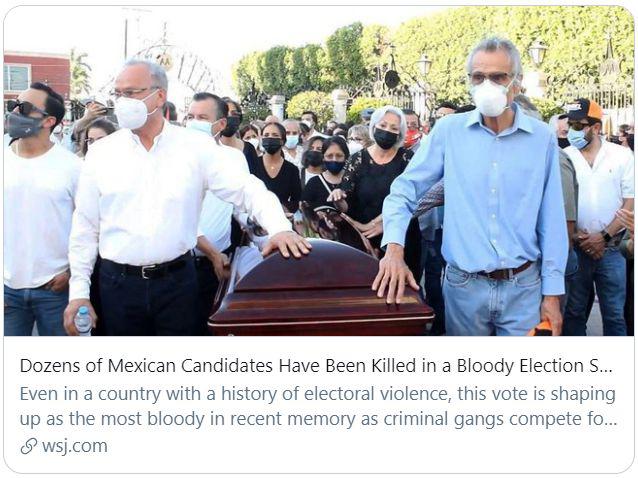 墨西哥正經史上最暴力一次選舉：數十名候選人被殺