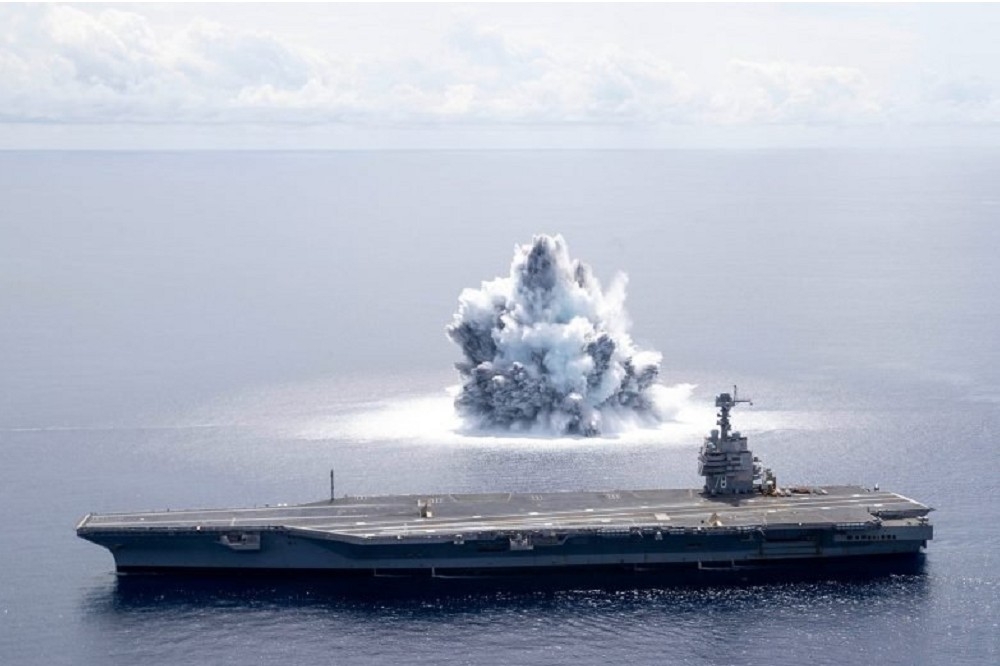 如4級地震！為何美軍要炸自己的全新航空母艦？