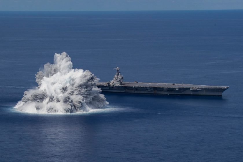 如4級地震！為何美軍要炸自己的全新航空母艦？